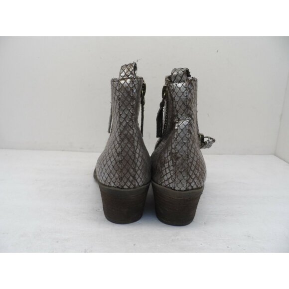 Very G Women's Cassidy Metallic Block-Heel Ankle Booties Bronze Size 7.5M - Picture 4 of 7